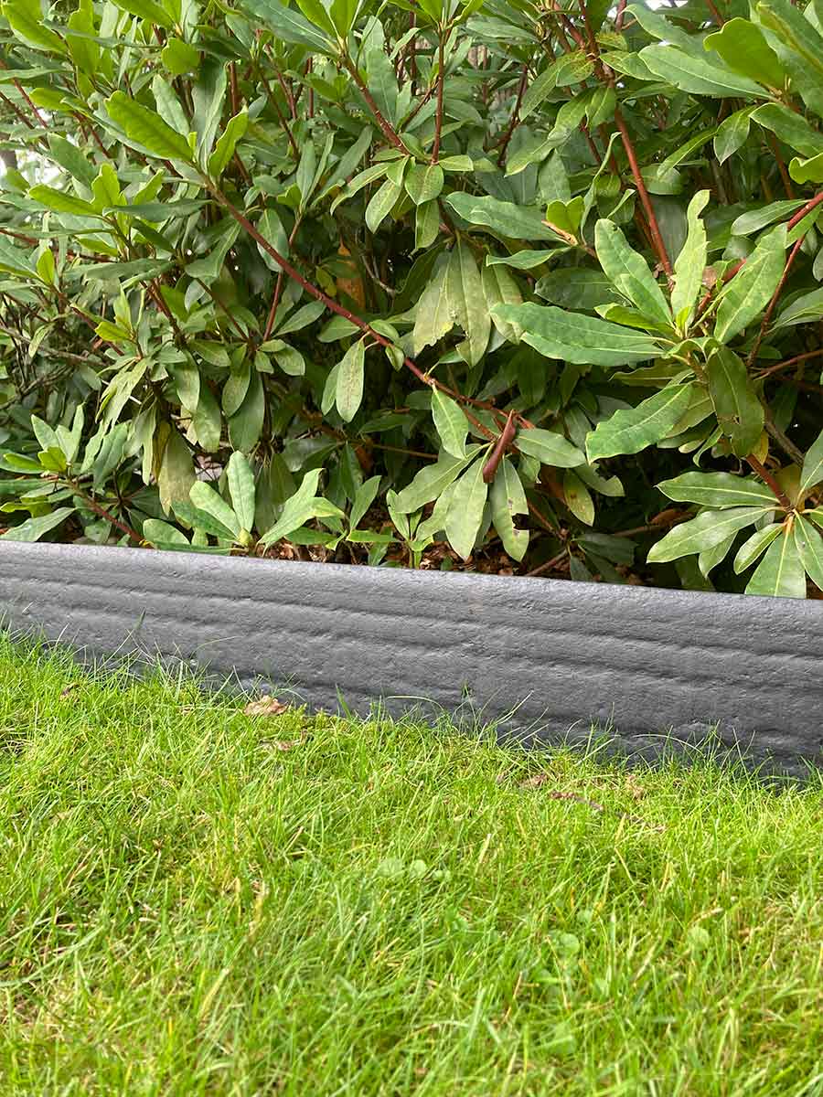 Multi-Edge ECO Rasenkante Gerade Grau, 20cm Höhe verlegt