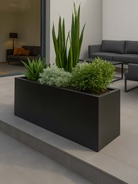 Multi-Edge FLORA Pflanzkübel Schwarz