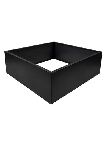 Multi-Edge FLORA Pflanzkübel Schwarz 120x120x40cm