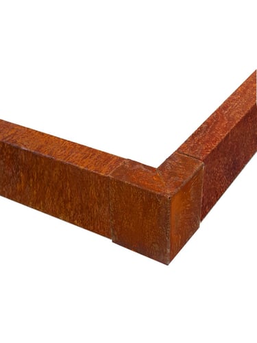 Multi-Edge PROFILE Corthenstahl für Bordsteinkanten 15x6x5x149cm verlegt mit Eckstücke