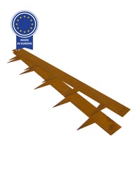 Multi-Edge METAL Rasenkanten Cortenstahl 100 x 17,5cm pro Stück