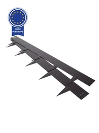 Multi-Edge METAL Rasenkanten Schwarz 100 x 17,5cm pro Stück